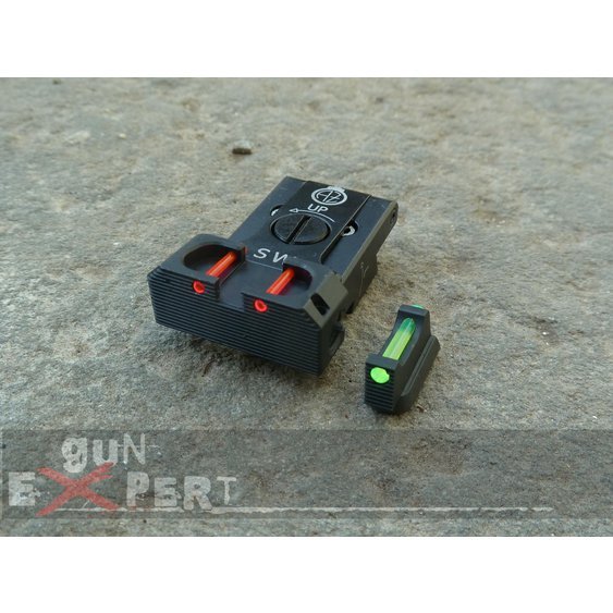 CZ SHADOW 2, CZ 75 SP-01 SHADOW ADJUSTABLE SIGHT SET WITH FIBER OPTICS RED GREEN 1,5